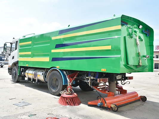 吸泥吸水滚扫式洗地车